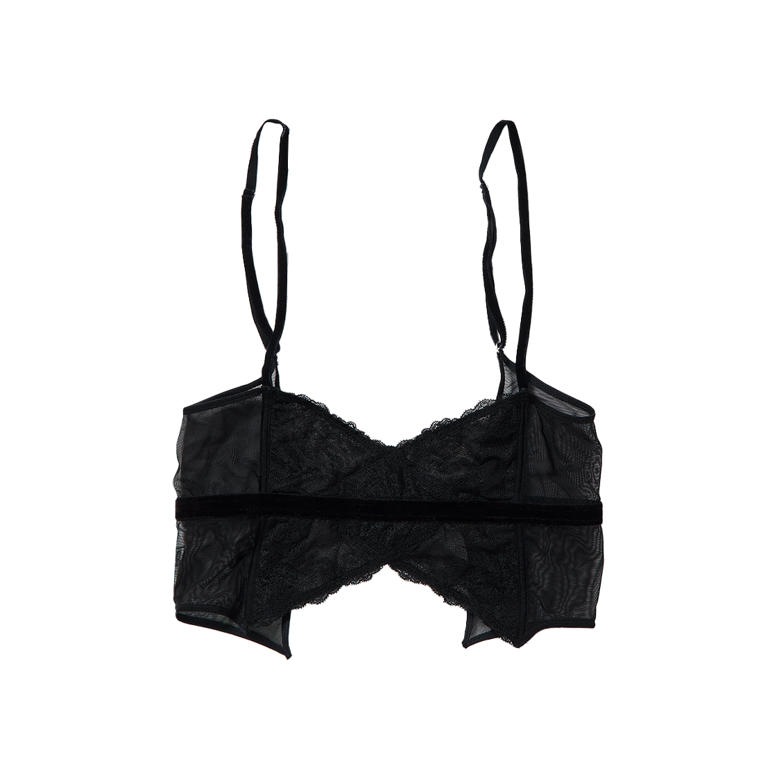 퍼버즈 우먼 스트랩 레이스 뷔스티에 블랙 - 25SS(Perverze Women Strap Lace Bustier Black - 25SS)