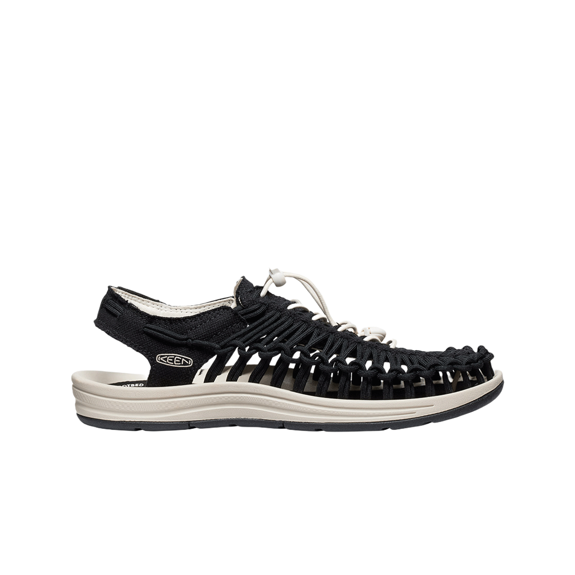 KNSO5E020BK Keen Uneek Canvas Sandals Men Black/Birch