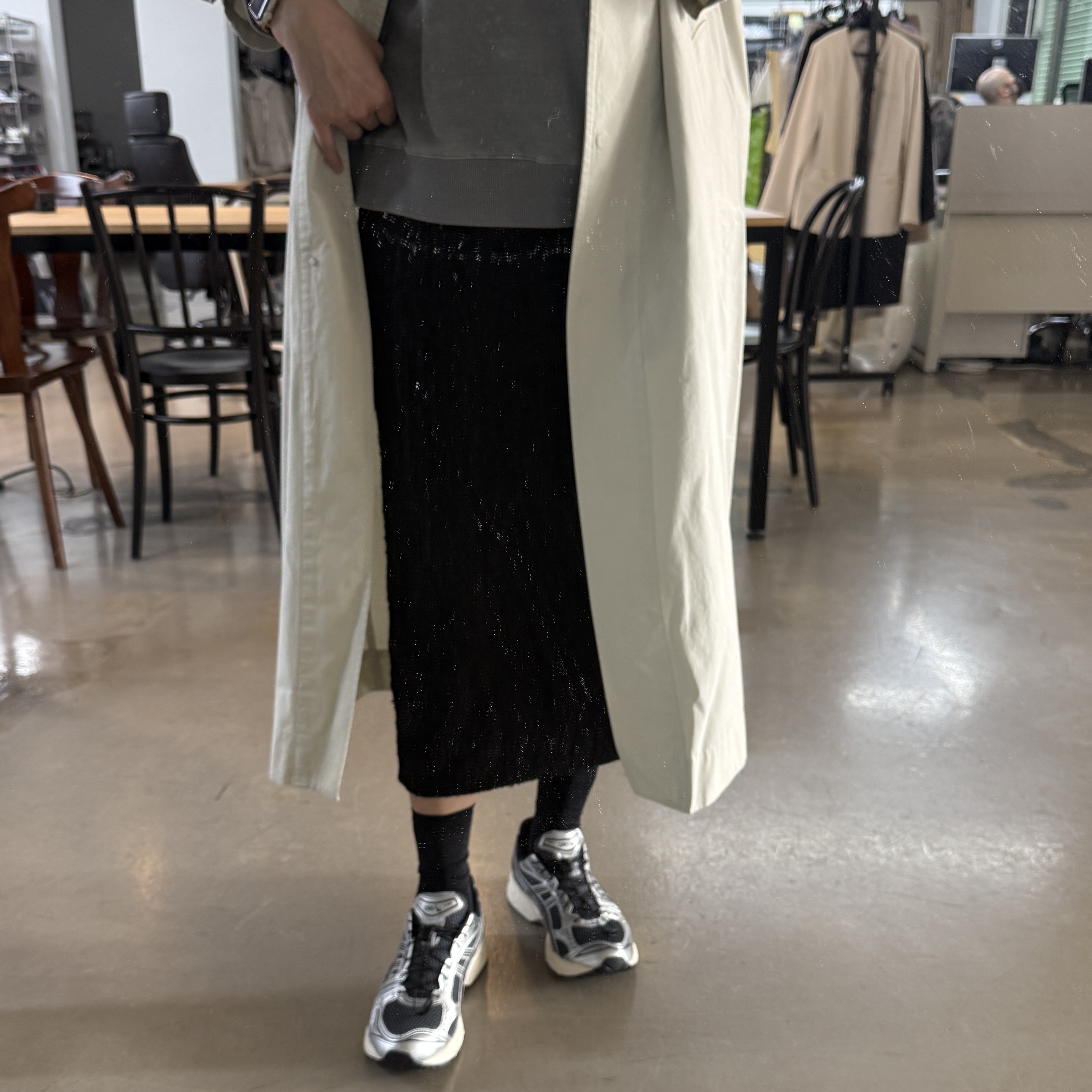 Asics Unlimited Gel-Kayano 14 Carrier Grey Black 착용 스타일