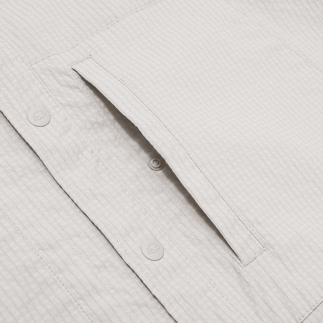 제로그램 니블혼 시어서커 반팔 셔켓(Zerogram Nebelhorn Seersucker SS Shirts Light Beige) - 3