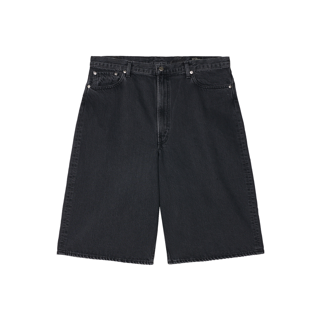 오어슬로우 슈퍼 대드 핏 쇼츠 블랙 데님 스톤 - 25SS(Orslow Super Dad's Fit Shorts Black Denim Stone - 25SS)