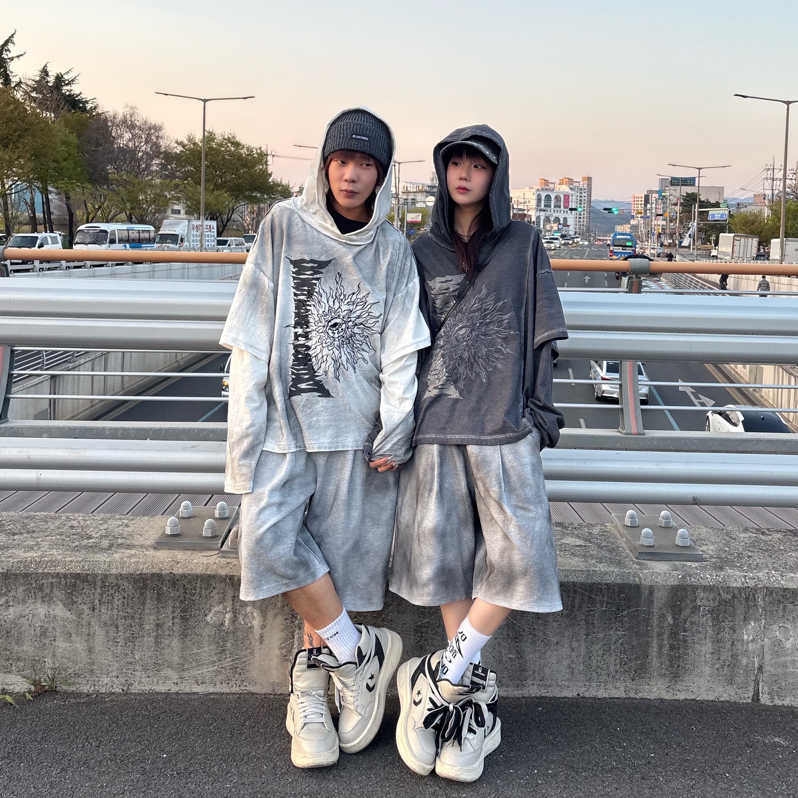 Converse x Drkshdw Turbowpn Pelican 착용 스타일 - 1