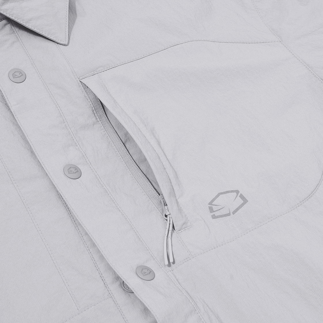제로그램 루비콘 디테쳐블 셔츠(Zerogram Rubicon Detach. Shirts Light Gray) - 3