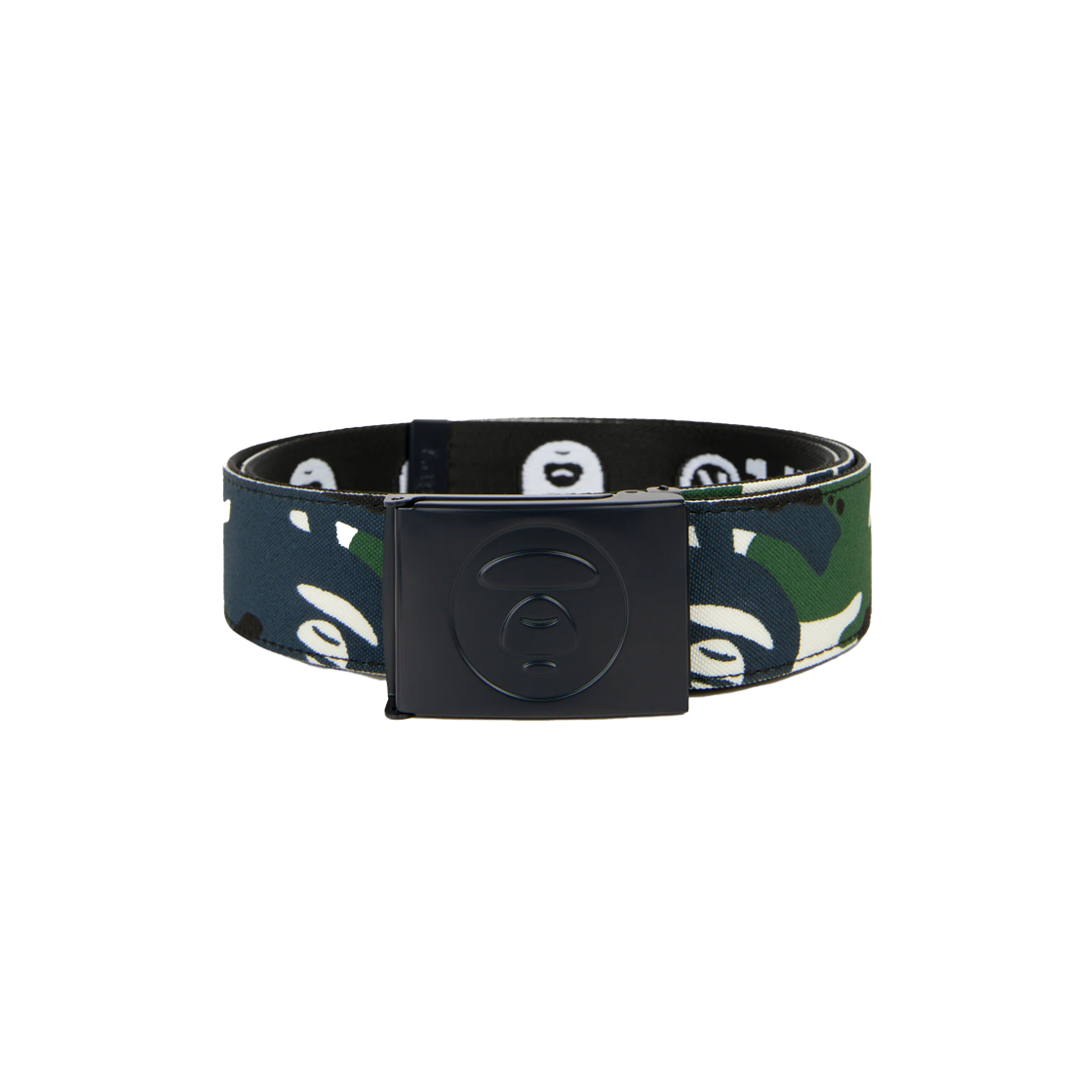 KM5BBE1AP60GN AAPE Basic Belt Navy Green - 25SS