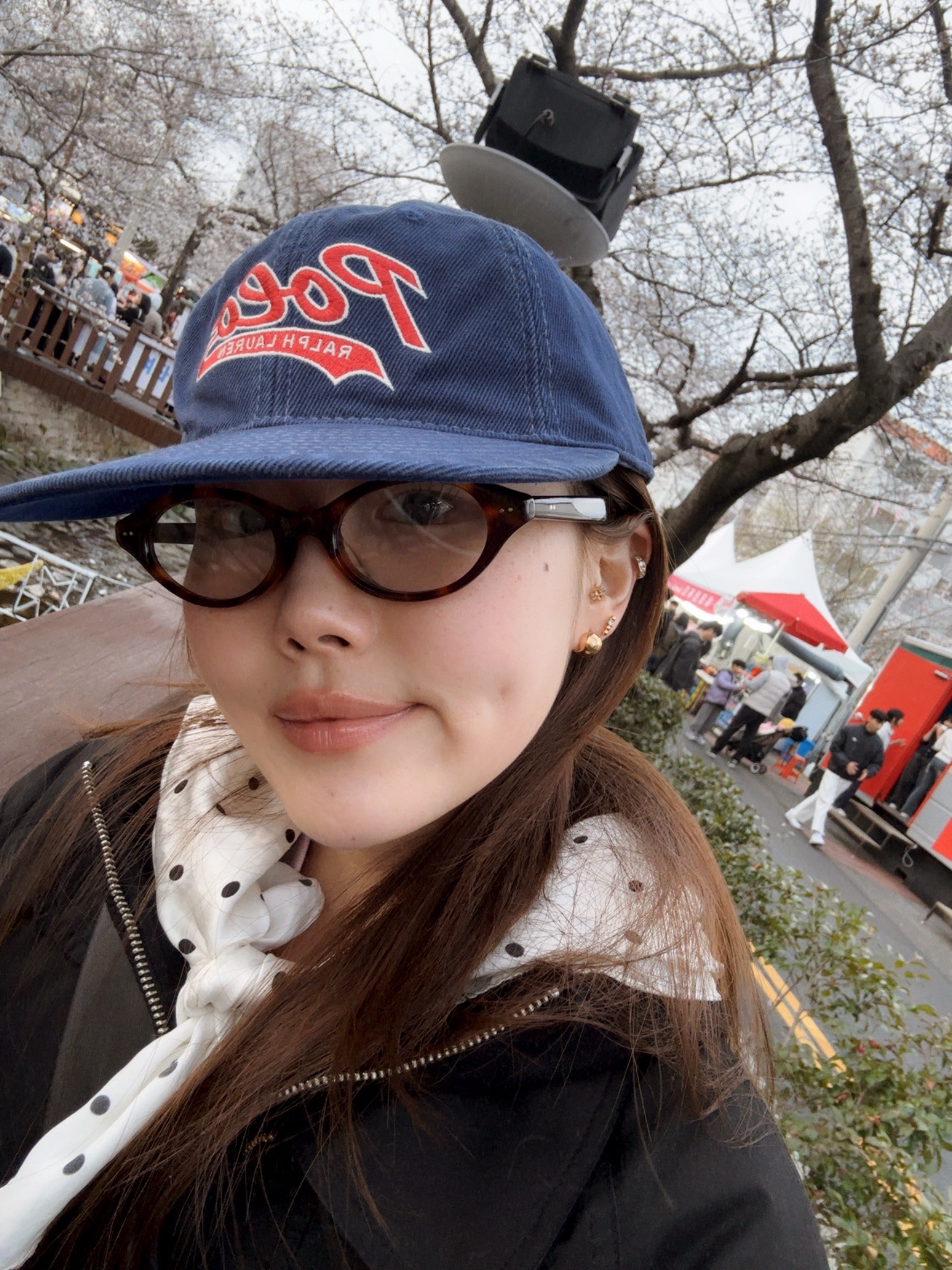 (W) Stu Field Jacket Black, Gentle Monster x Maison Margiela MM111 Tortoiseshell Clear 착용 스타일 - 2