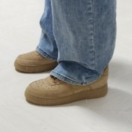 (W) Nike Air Force 1 '07 WB Flax Wheat 착용 스타일 - 2