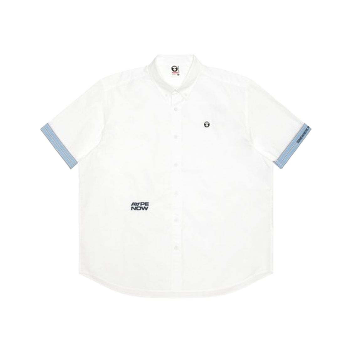 에이프 나우 쇼트 슬리브 셔츠 화이트 - 25SS(AAPE Now Short Sleeve Shirt White - 25SS)