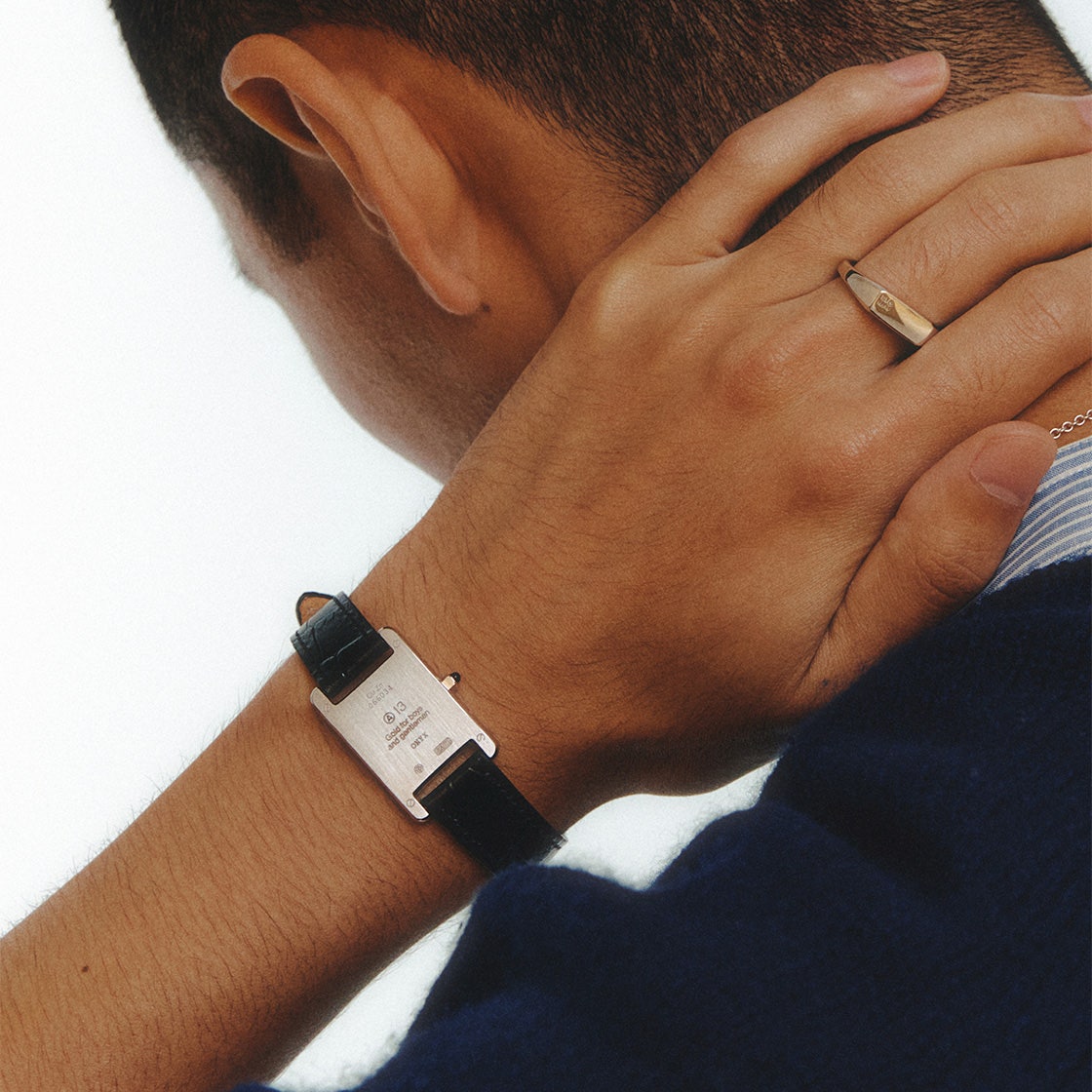 N22MB05B NUMBERING #1901 A13 Watch Bracelet Black/Silver - #2
