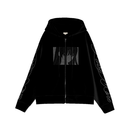 Bonnae-125 [KREAM 단독] Bonnae Rhinestone zip up hoodie Black