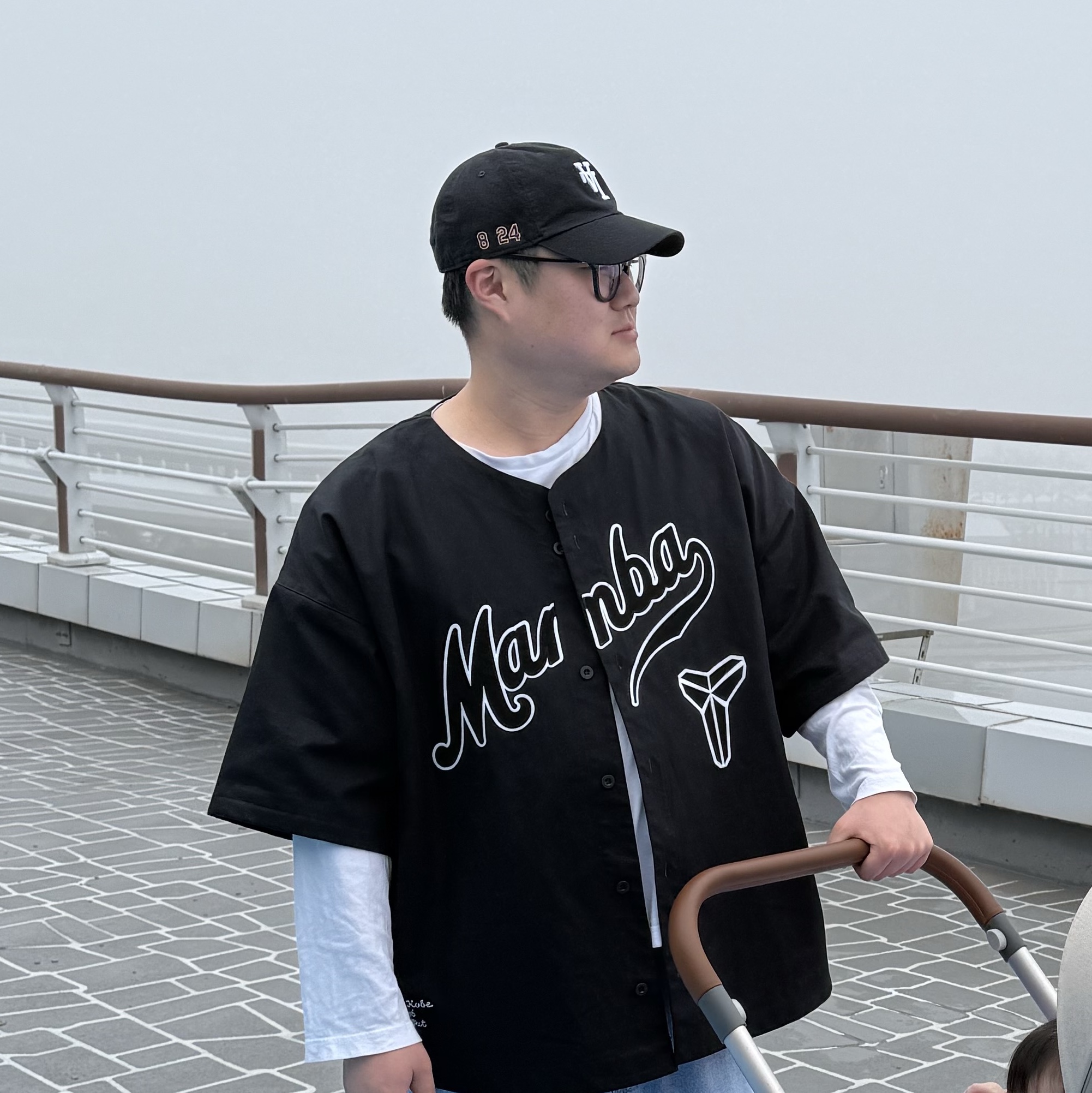 Nike Kobe Details Baseball Jersey Black - Asia 착용 스타일