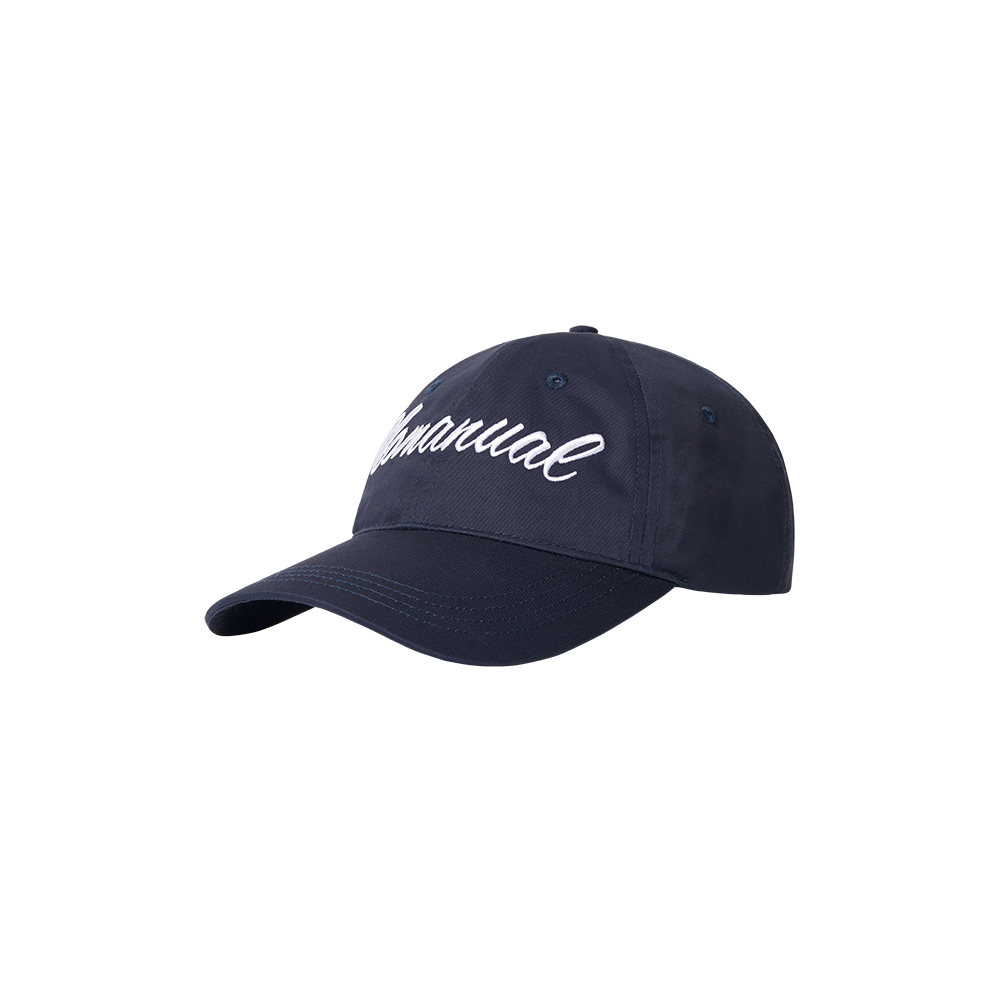 노매뉴얼 캘리그라피 볼캡 다크 네이비(NOMANUAL Calligraphy Ball Cap Dark Navy)