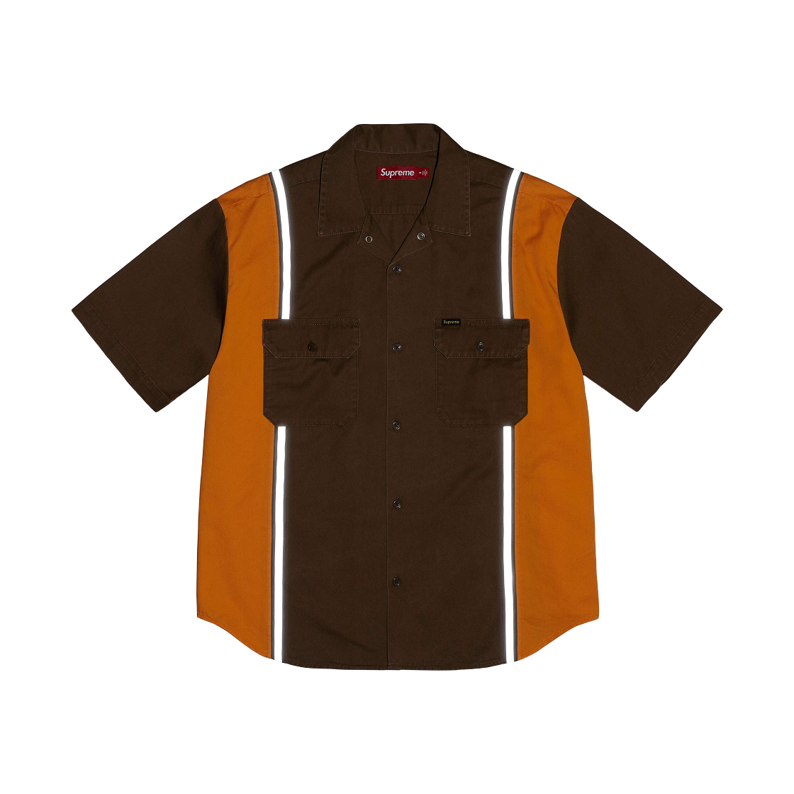 Supreme Reflective Stripe S/S Work Shirt