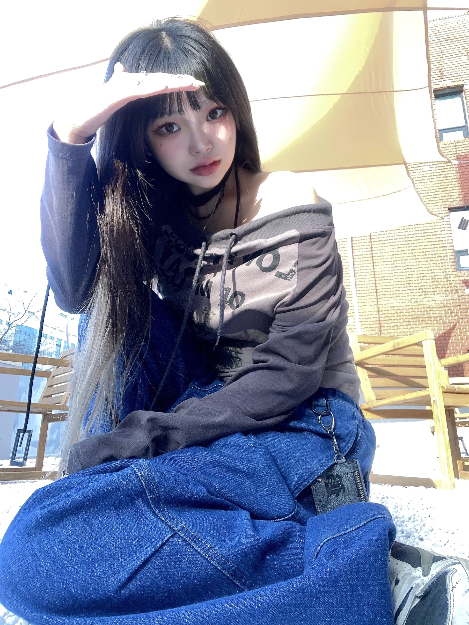 (W) 조던 1 x 트래비스 스캇 레트로 로우 OG SP 미디움 올리브 착용 스타일