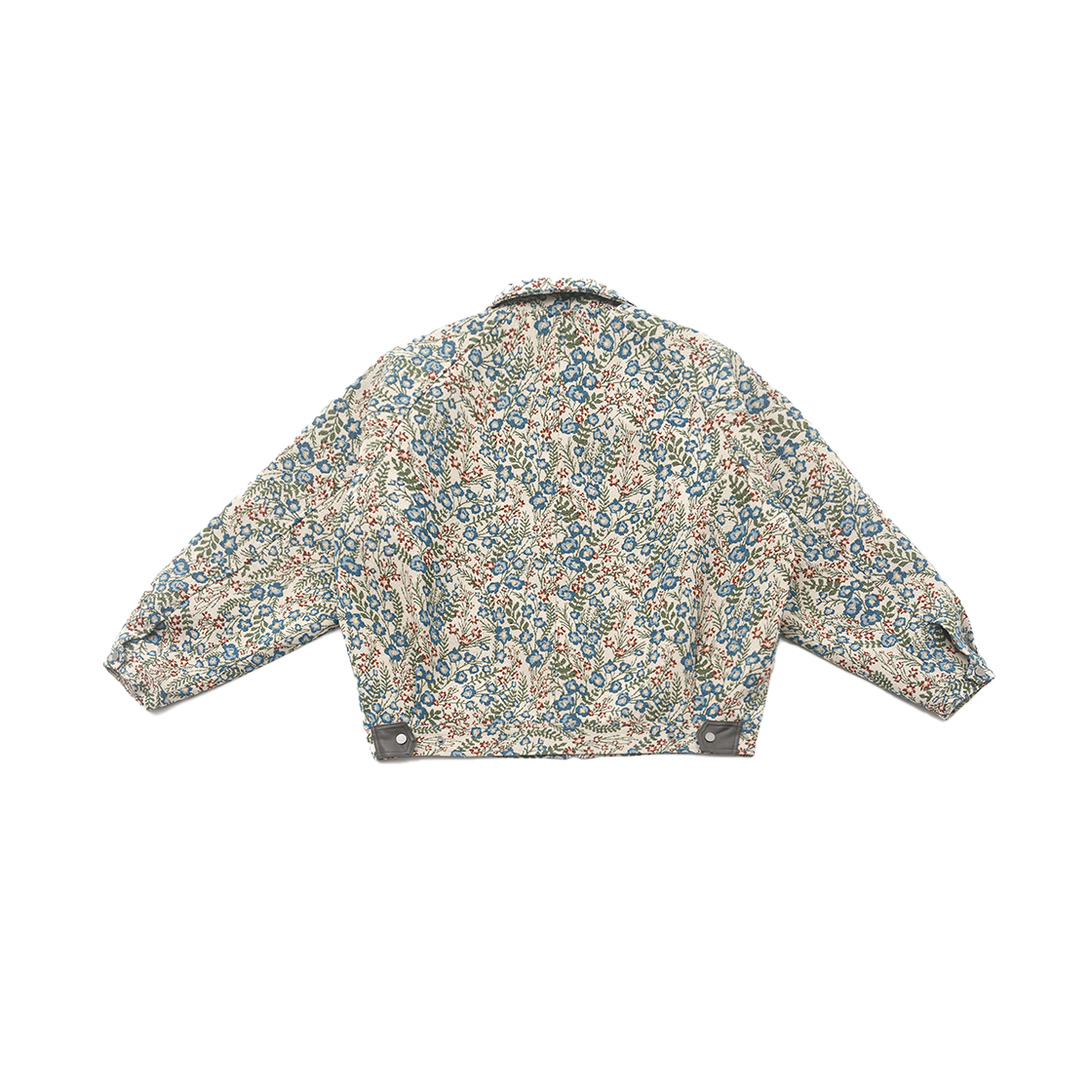 웻태그 레더 탭 플라워 자카드 자켓 아이보리(WET TAG Leather Tab Flower Jacquard Jacket Ivory) - 2