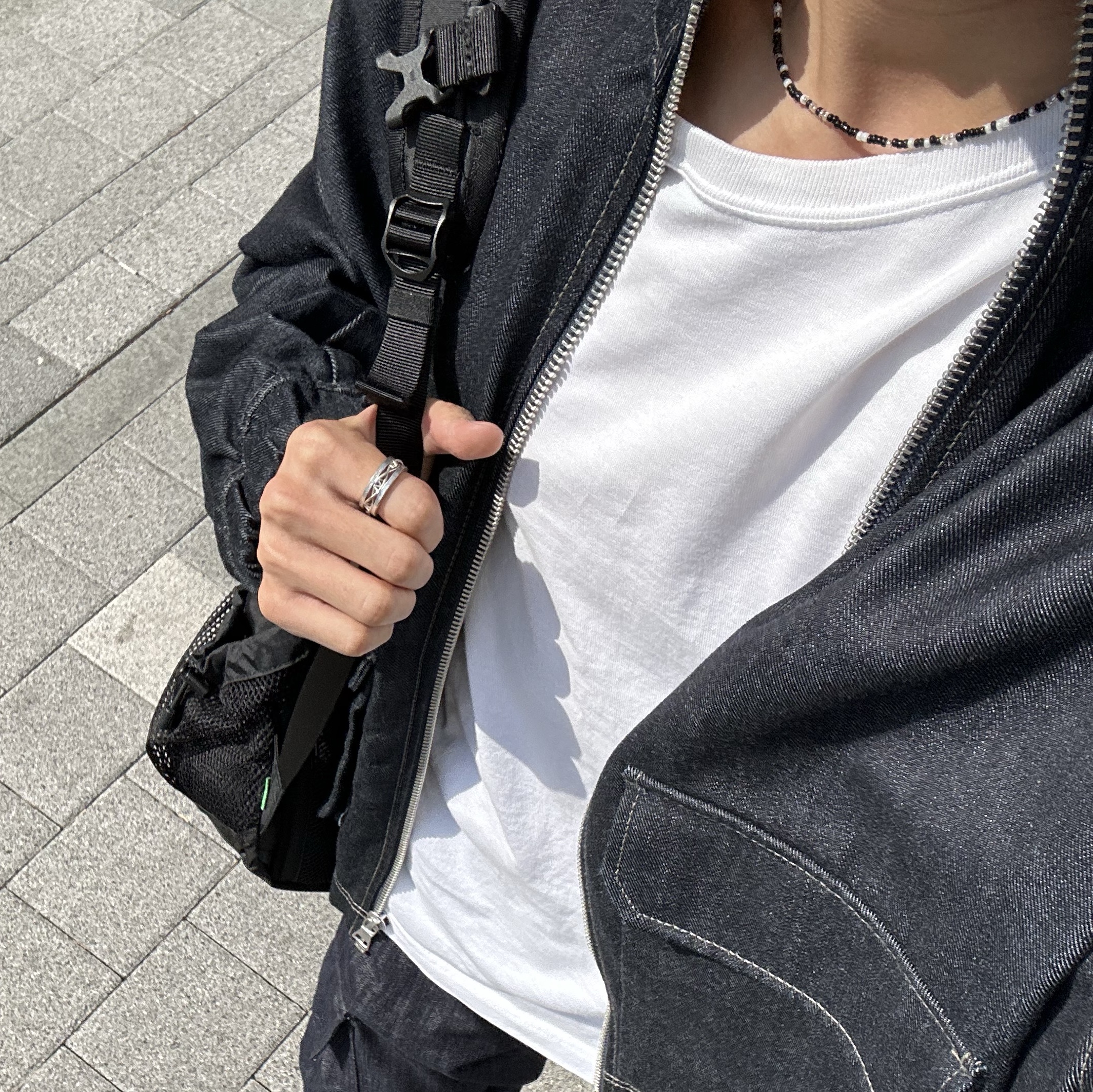The North Face Borealis II Black, Dr. Martens 1461 Smooth Black 착용 스타일 - 4