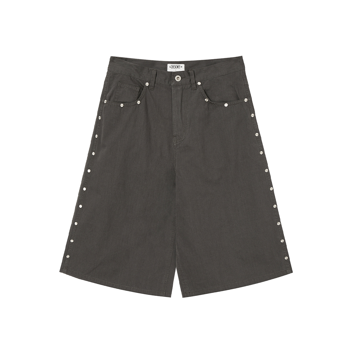 AE45SWHP002CHO AEAE Stud Shorts Chocolate