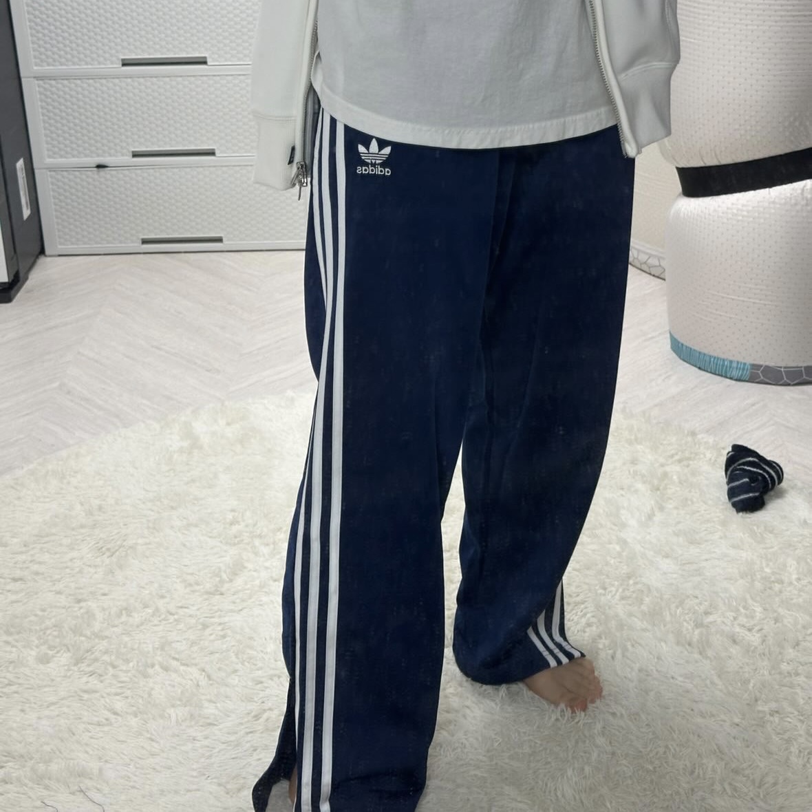 Adidas Adicolor Classics Firebird Track Pants Night Indigo - US Sizing 착용 스타일