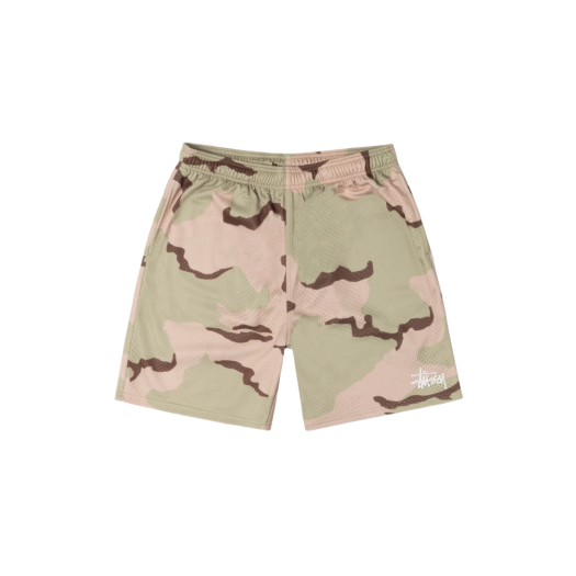 Stussy Basic Mesh Shorts Sand Camo