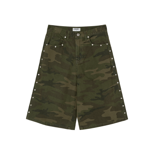 ショートパンツ [AEAE] STUD SHORTS CAMO AEAE Stud Shorts Camo STYLE | KREAM