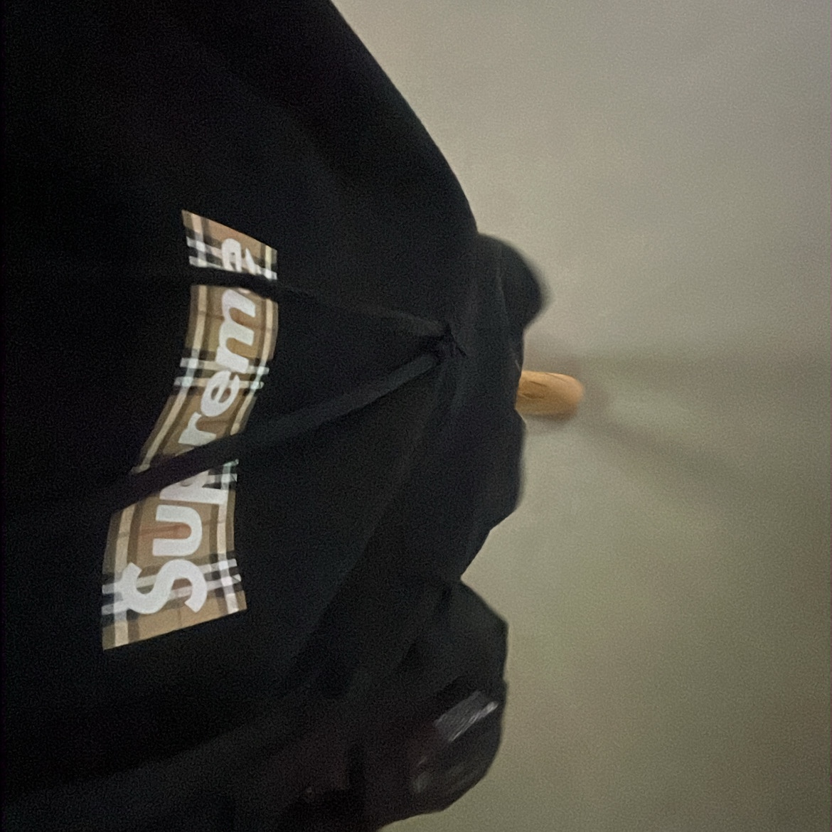 Supreme x Burberry Box Logo Hooded Sweatshirt Black - 22SS, Nike x Supreme Air Force 1 Low Flax 착용 스타일