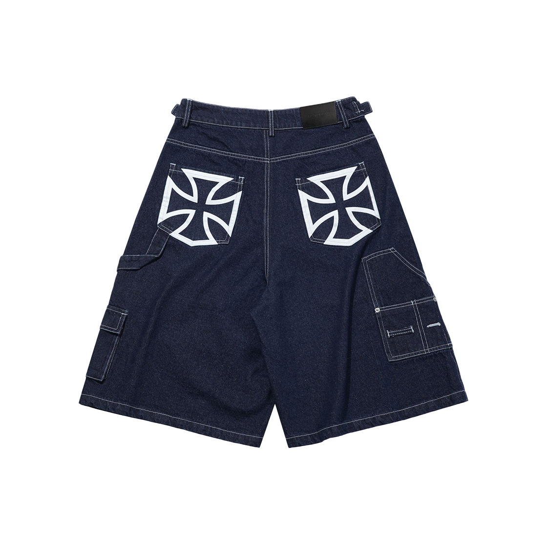 TP0061-1 Flavorism Carpenter Bermuda Denim Pants Indigo - 대표 이미지 #1
