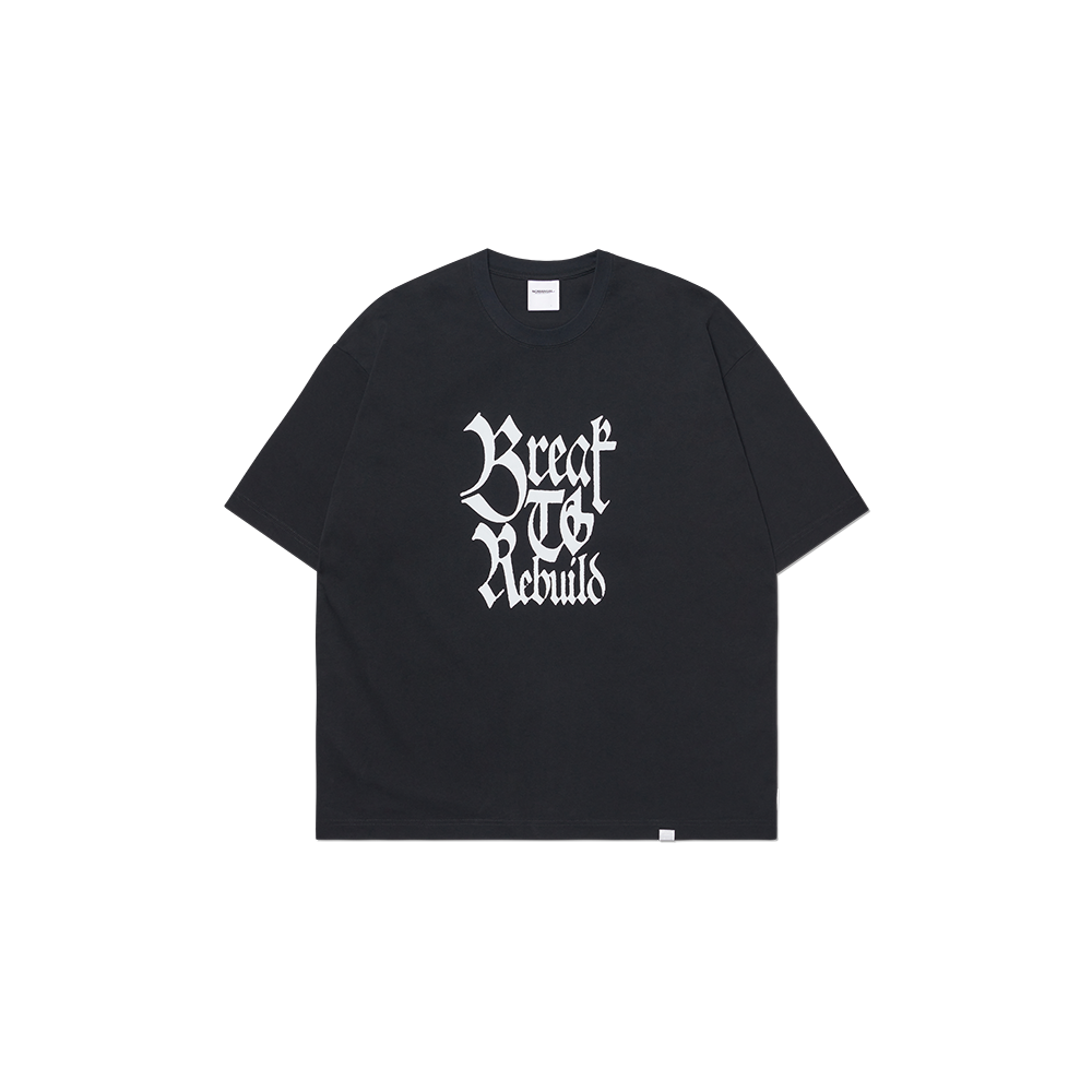 노매뉴얼 리빌드 티셔츠 블랙