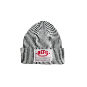 DEFGARMENTS Label Point Rib Beanie White