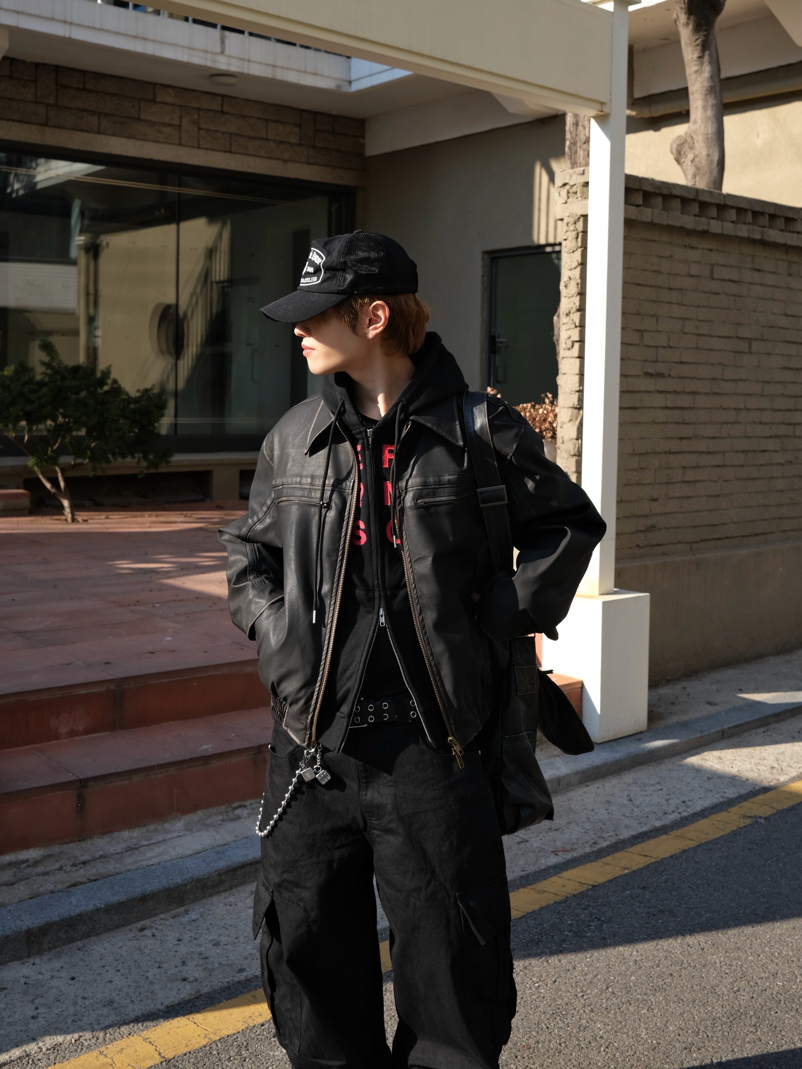 컨버스 x 다크쉐도우 터보웨폰 블랙 크림 착용 스타일 - 5
