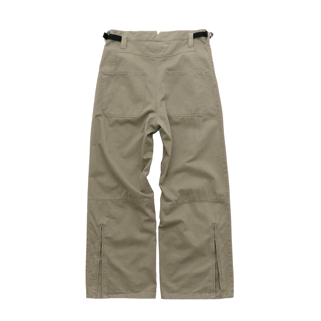 PL5PPT7100C8 Polyteru Side Zip Gosima Pants Beige - #2