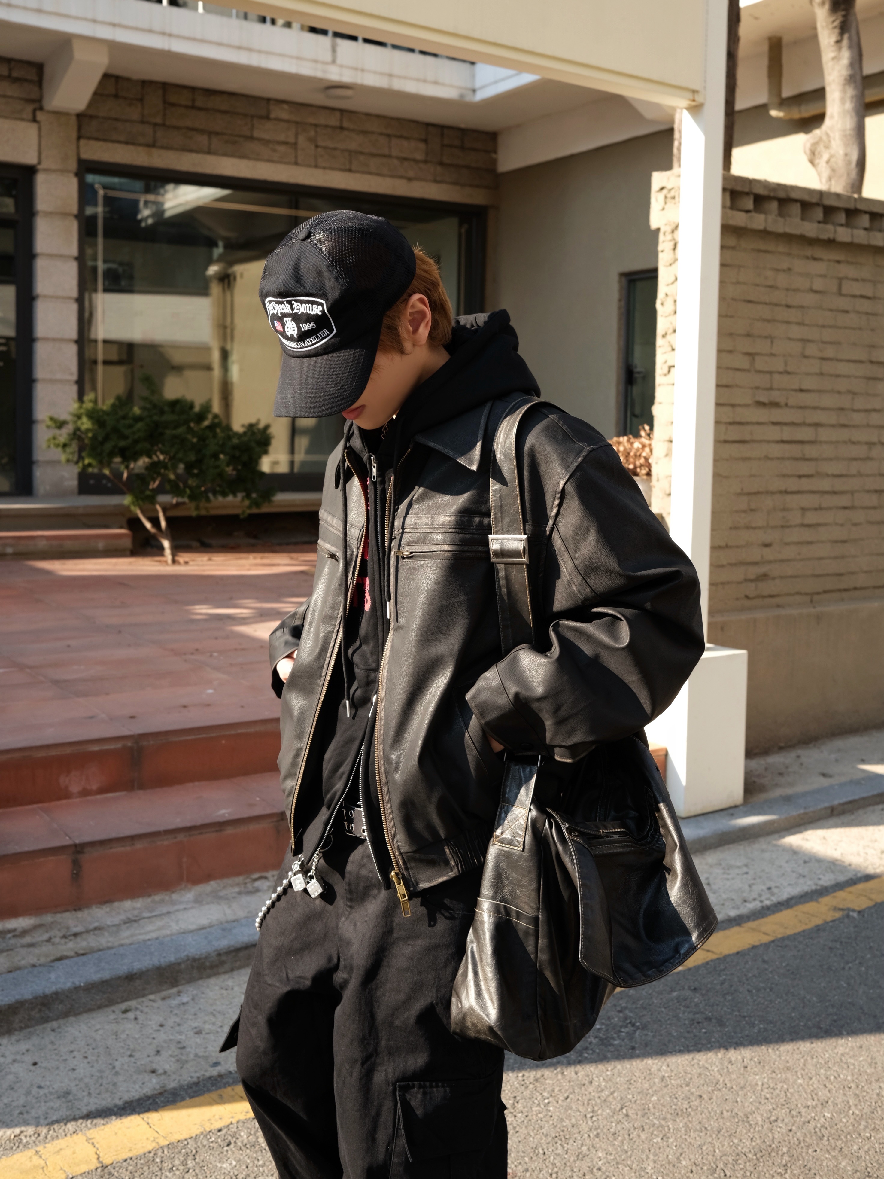 컨버스 x 다크쉐도우 터보웨폰 블랙 크림 착용 스타일 - 8