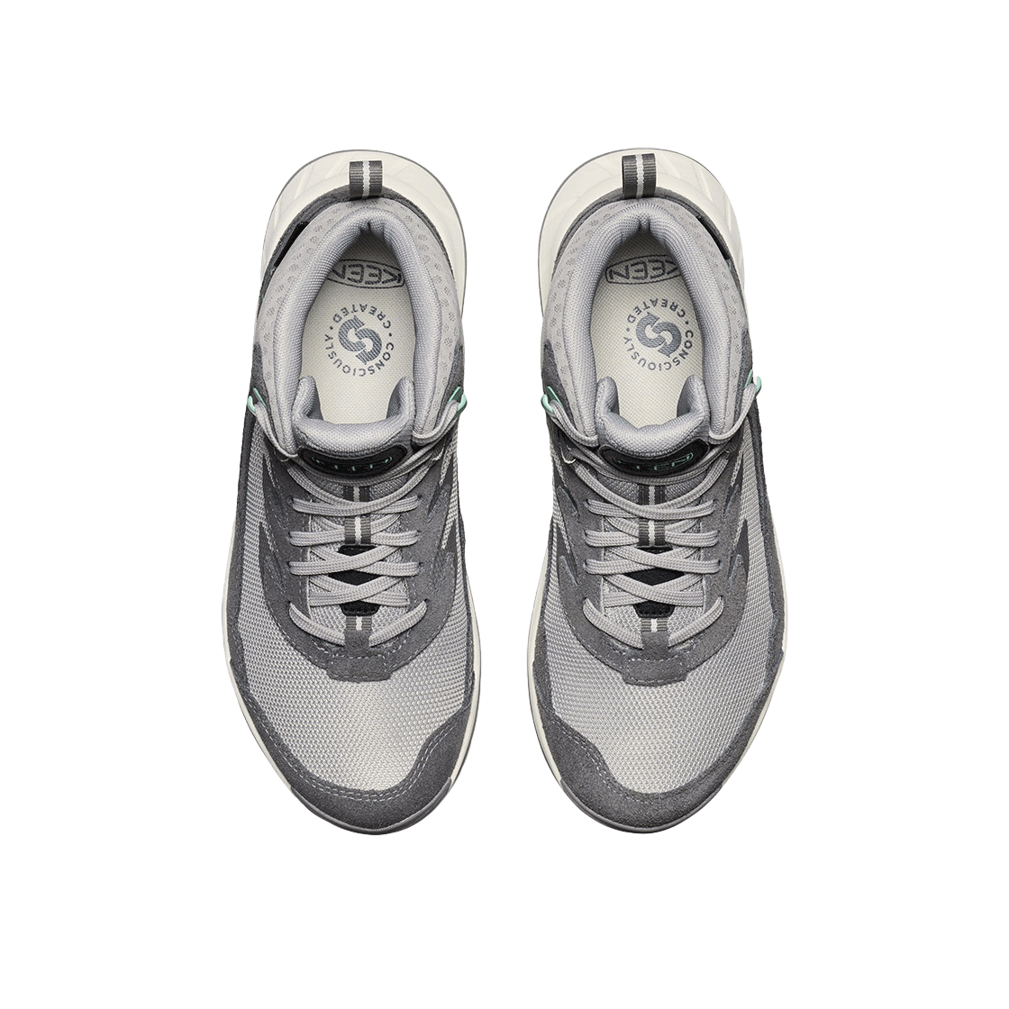 킨 하이트레일 Mid Wp 여성 밝은 그레이(Keen Hightrail Mid Wp Hiking Shoes Women Alloy/Lichen) - 3