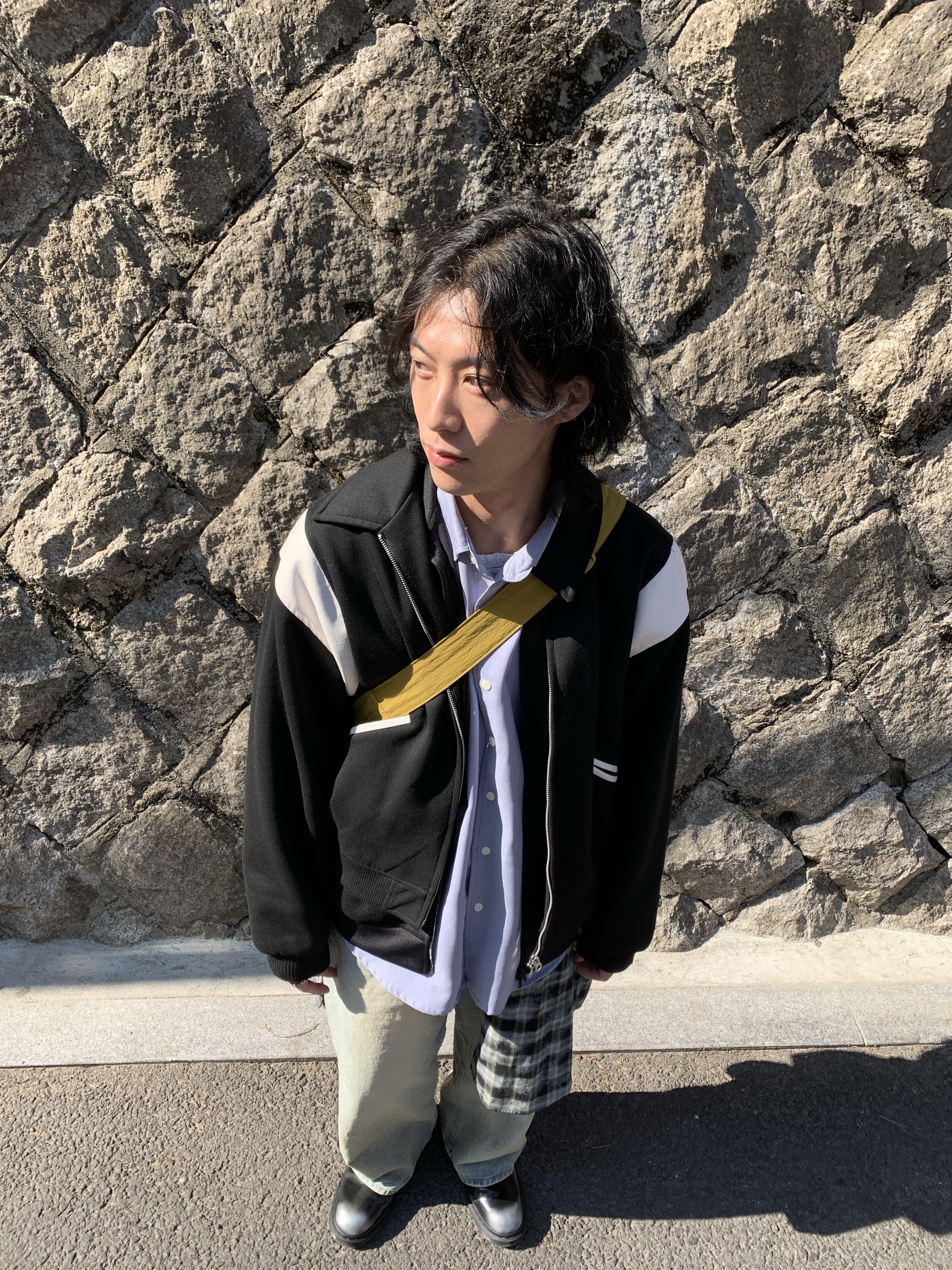 Dr. Martens x Supreme 1461 Gray Silver, [프리오더] Polyteru 925 Silver Bracelet 002 Hanabi Star Silver 착용 스타일 - 1