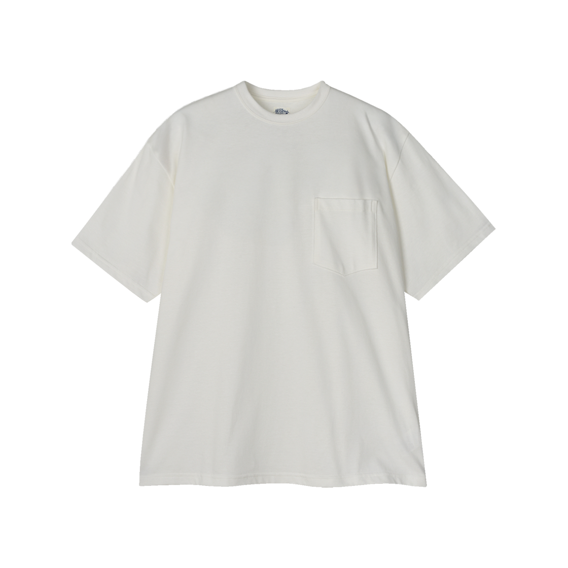 오어슬로우 티셔츠 위드 포켓 화이트 - 25SS(Orslow T-Shirt With Pocket White - 25SS)