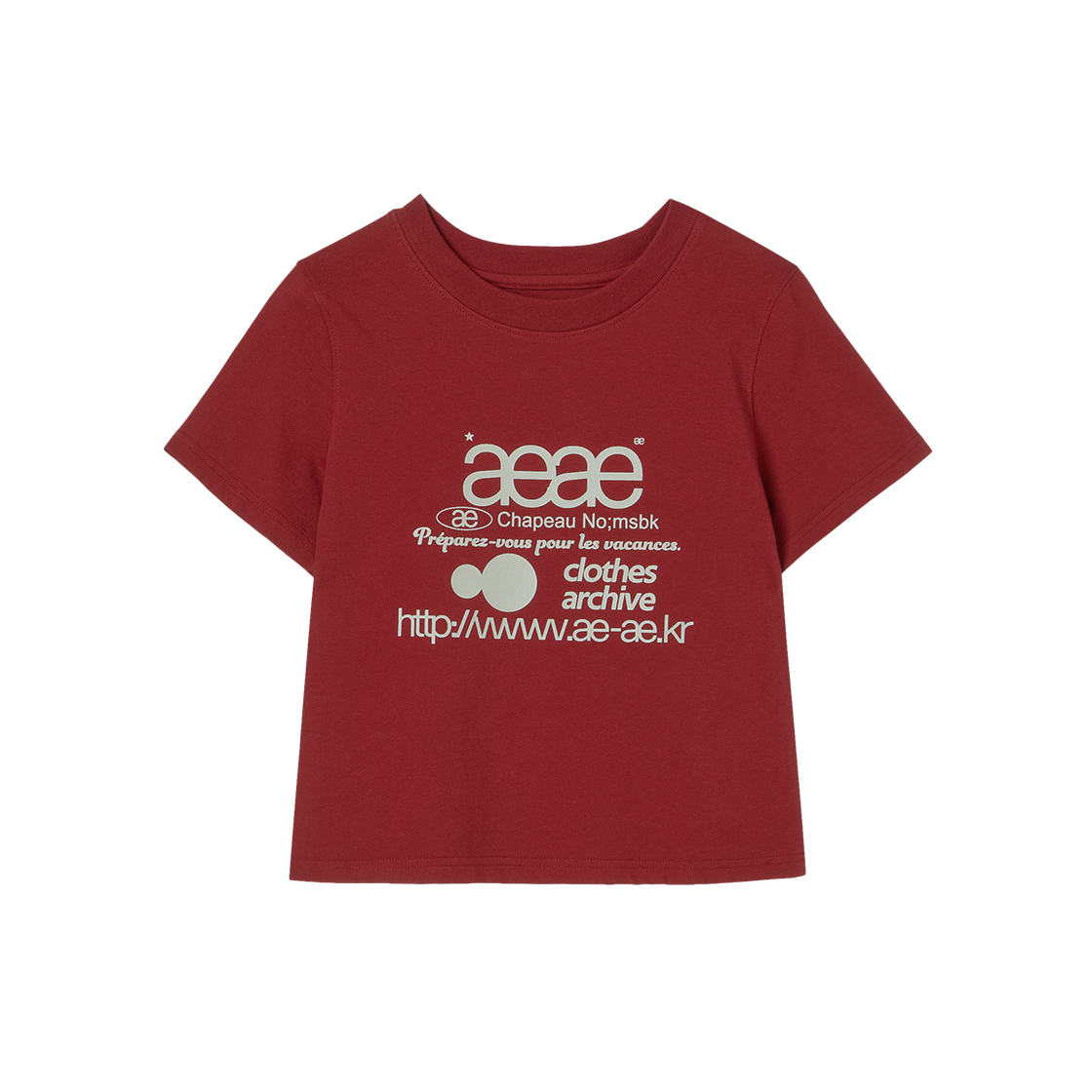 Aeae ドットWEB LOGO DOT CROP T-SHIRTS