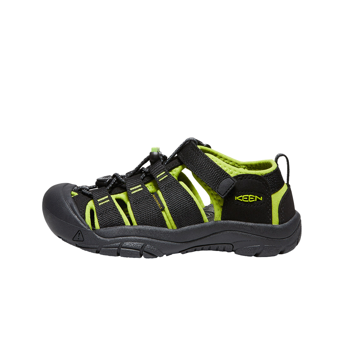 킨 뉴포트 H2 주니어 샌들 블랙/라임 그린(Keen Newport H2 Youth Sandal Black/Lime Green) - 2