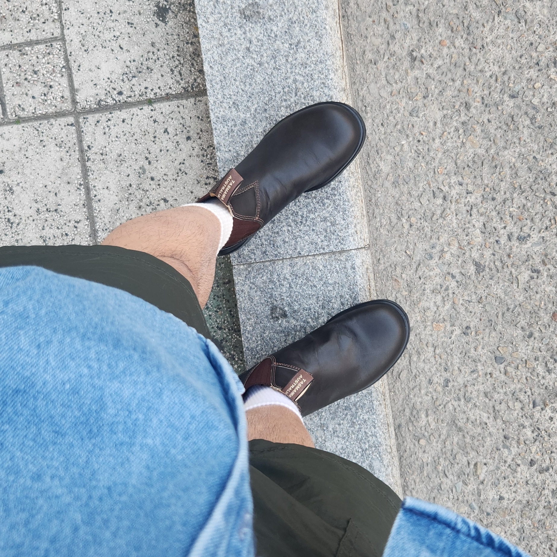 Blundstone 600 Work Boots Brown 착용 스타일