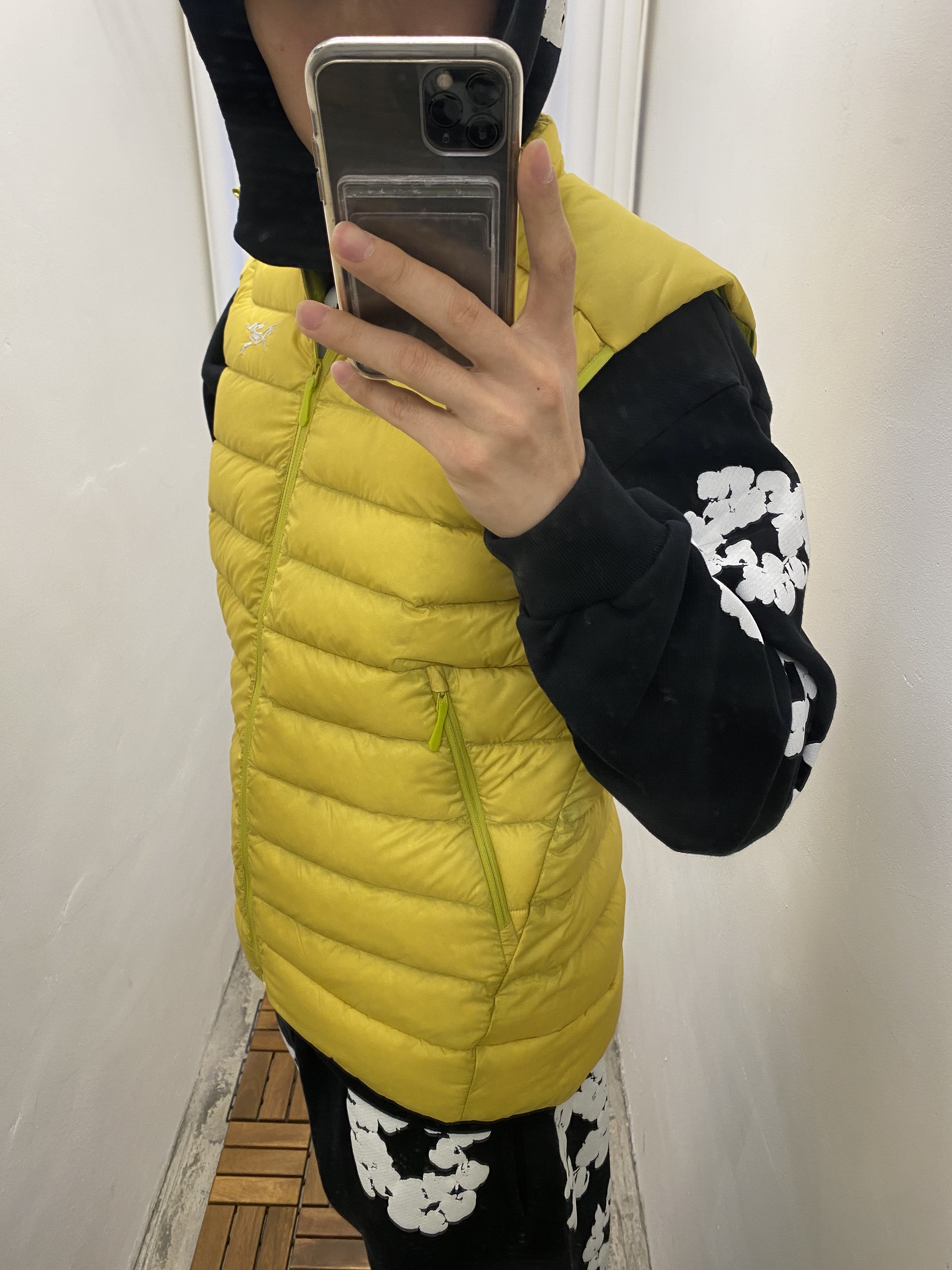 Denim Tears The Cotton Wreath Sweatshirt Black, Denim Tears The Cotton Wreath Sweatpants Black 착용 스타일 - 4