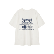 AEAE Web Logo T-Shirts White & Blue