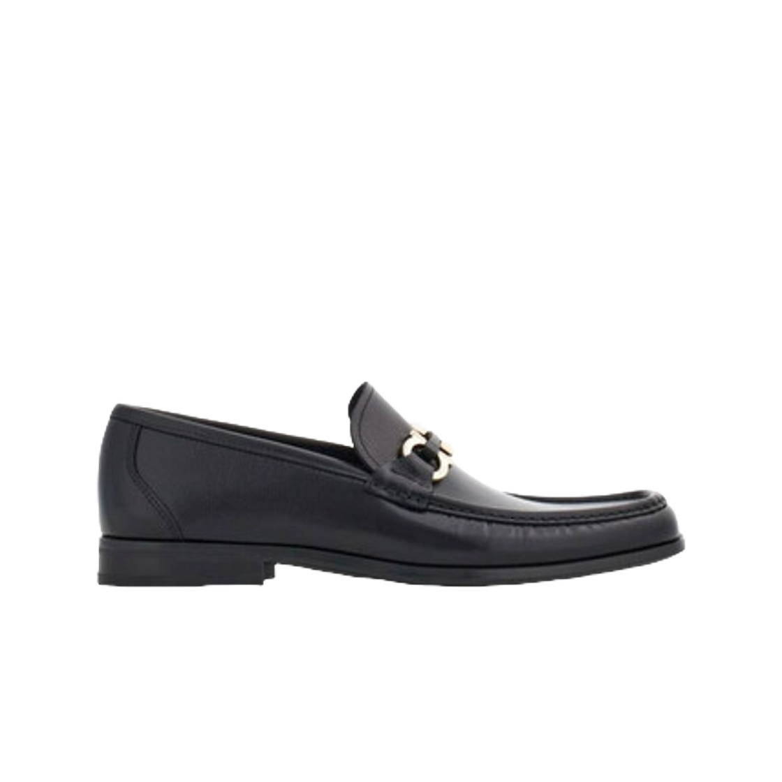 페라가모 갈릴레오 간치니 오너먼트 슬립온 로퍼 블랙 - B(Ferragamo Galileo Gancini Ornament Slip-On Loafers Black - B)