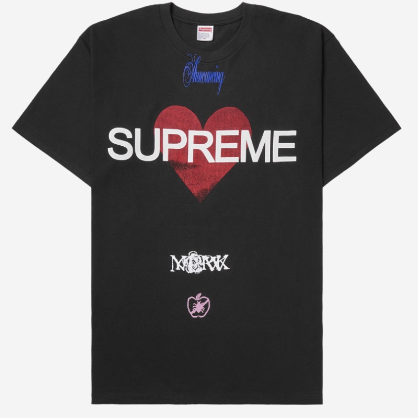 Supreme Announcing T-Shirt Black - 25SS 착용 스타일