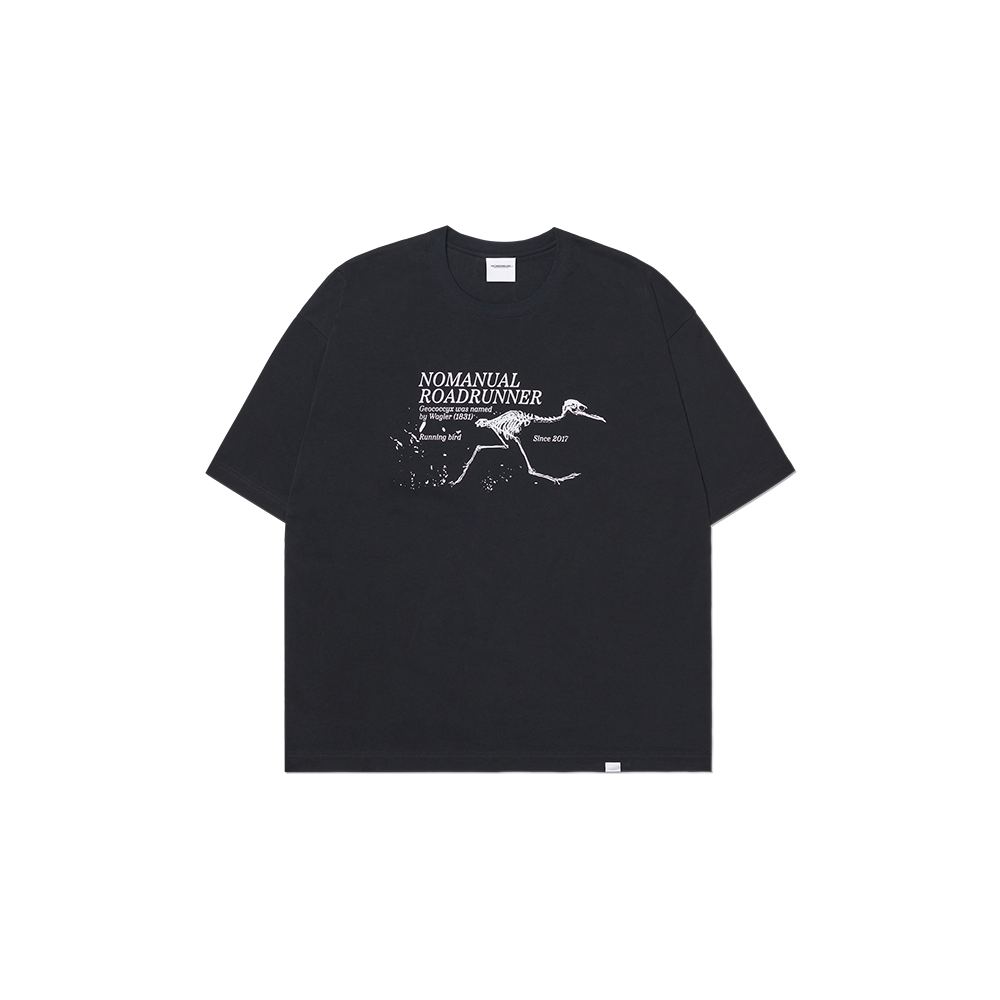 노매뉴얼 로드러너 티셔츠 블랙