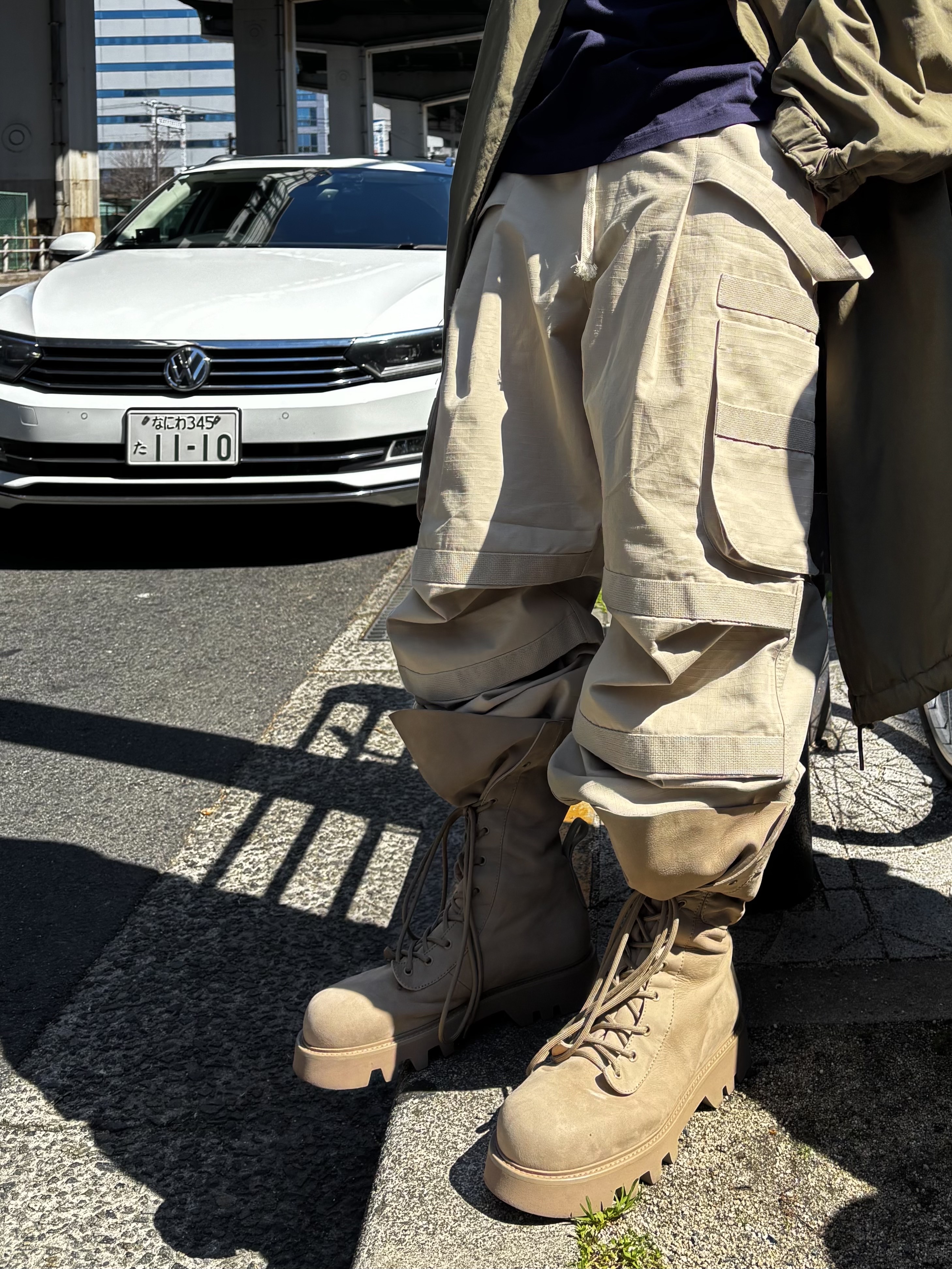Wapworks Hard Knocks Cargo Pants Dune 착용 스타일 - 2