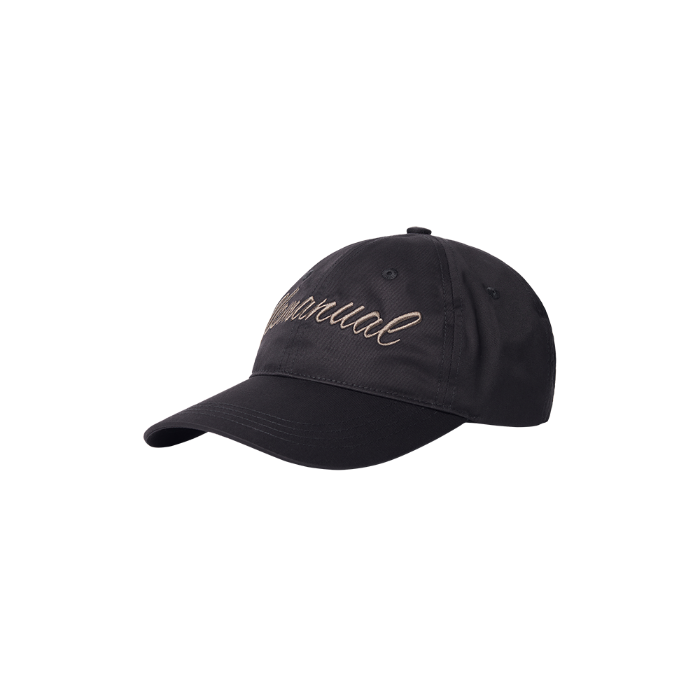 노매뉴얼 캘리그라피 볼캡 블랙(NOMANUAL Calligraphy Ball Cap Black) - 1