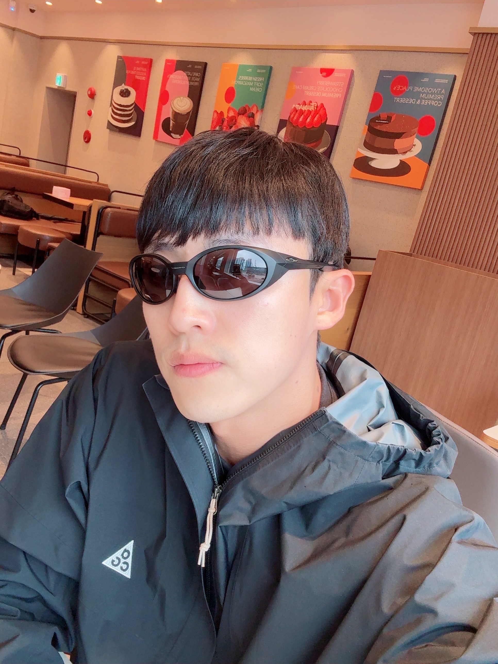 Oakley Eye Jacket Redux Matte Black Frame Prizm Grey Lenses High Bridge Fit, Nike ACG Storm-Fit ADV Cascade Rains Full Zip Jacket Black - Asia 착용 스타일
