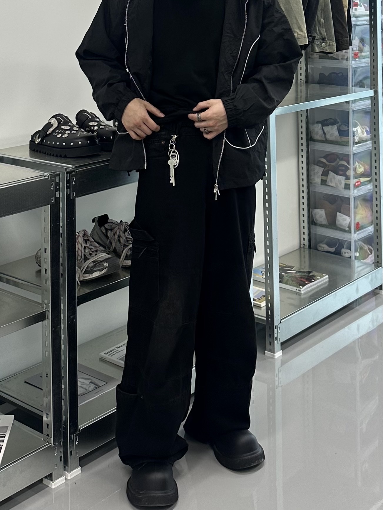 Balenciaga Steroid Derby Black 착용 스타일 - 2