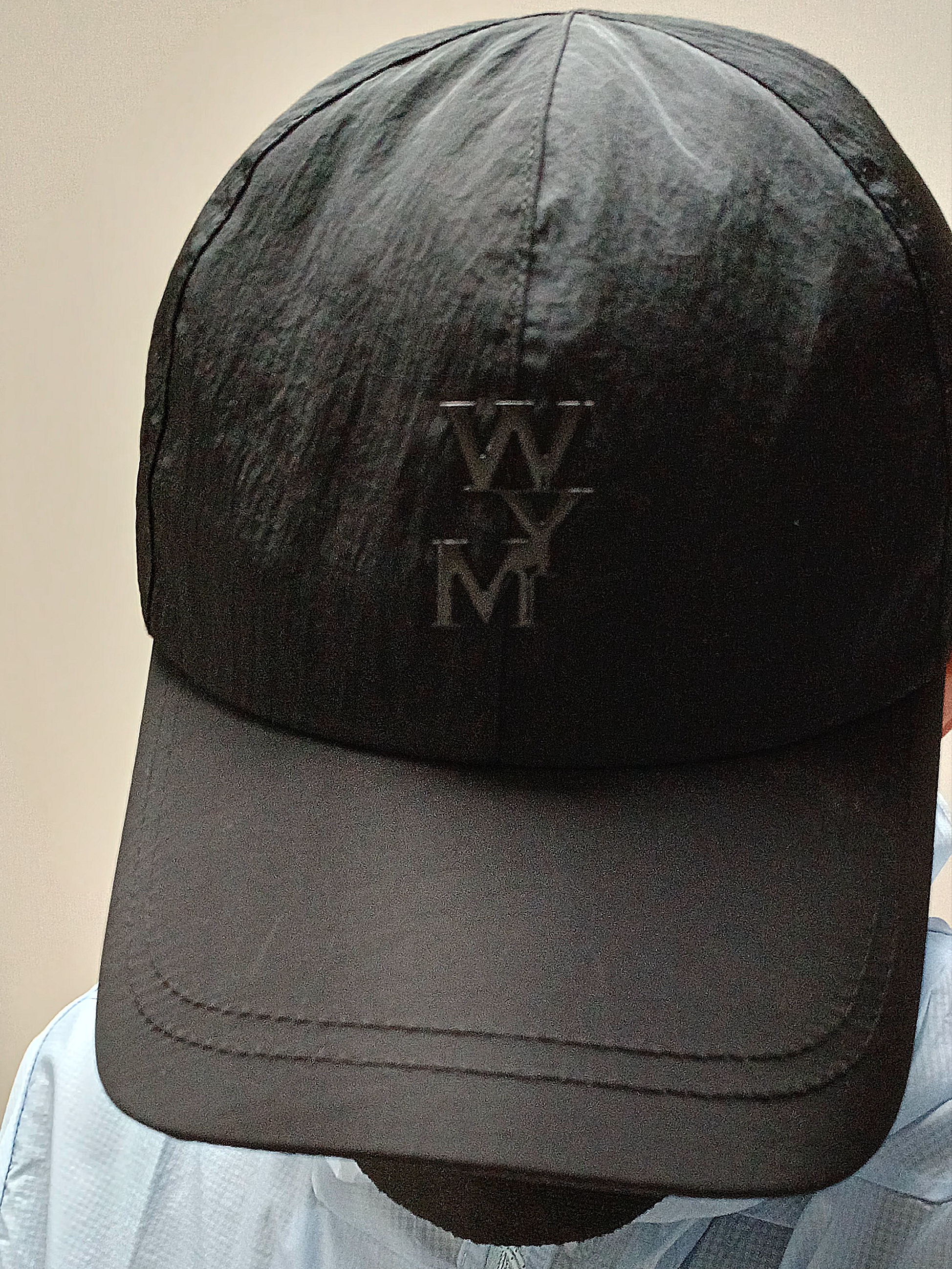 Patagonia Houdini Jacket Black/Black, Wooyoungmi Logo Camp Cap Black - 26SS 착용 스타일 - 2