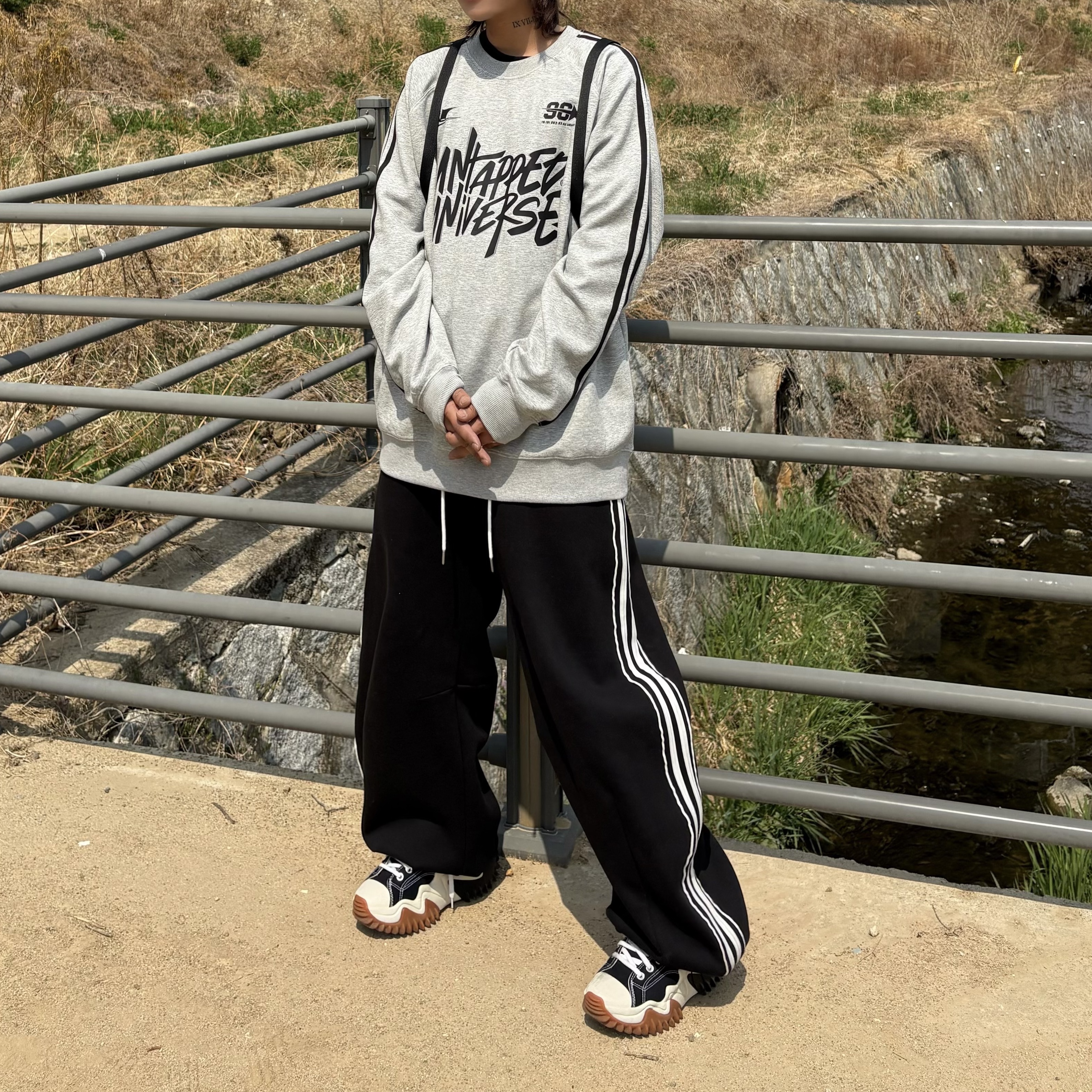 Converse Run Star Motion High Black 착용 스타일 - 2