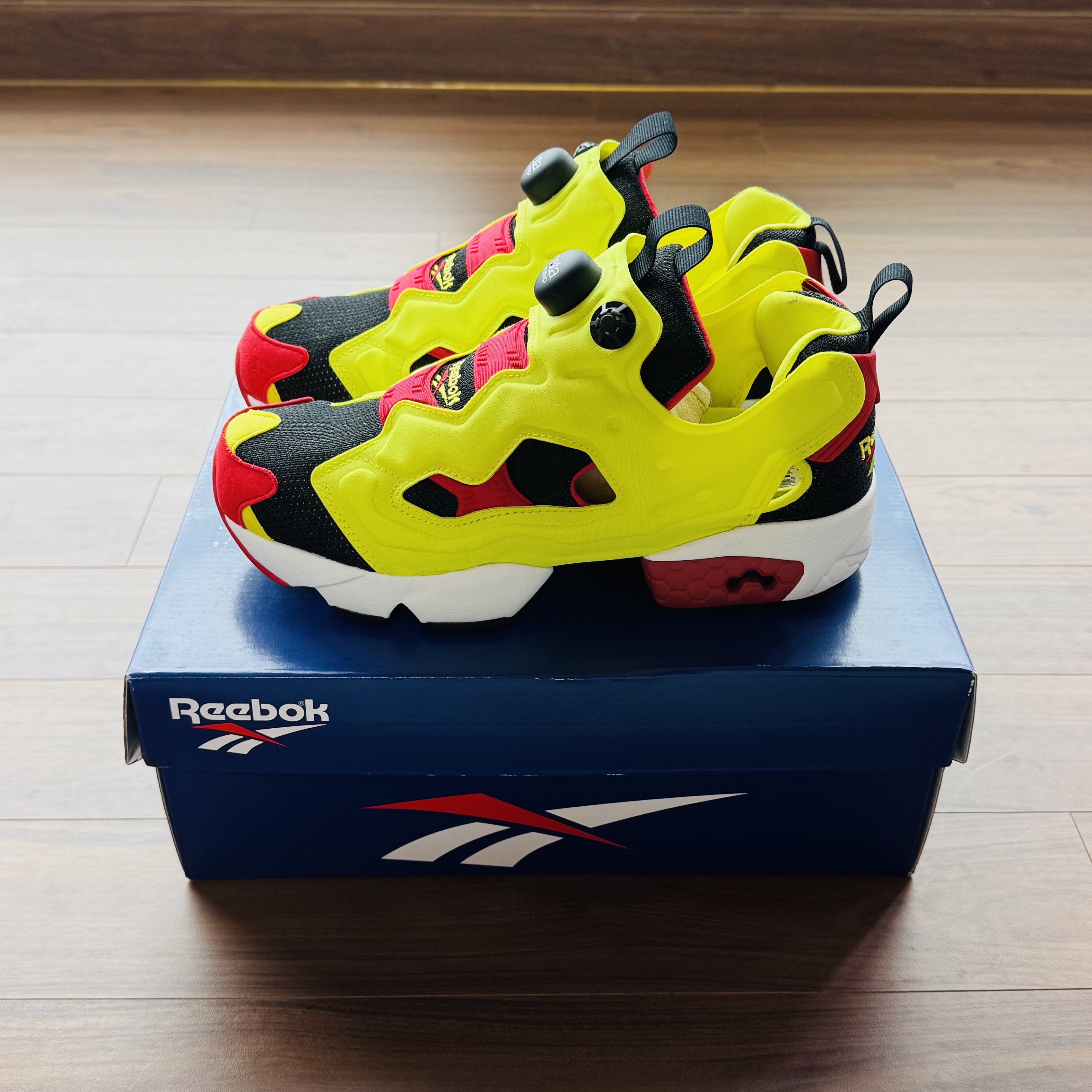 Reebok Instapump Fury 94 Citron 착용 스타일