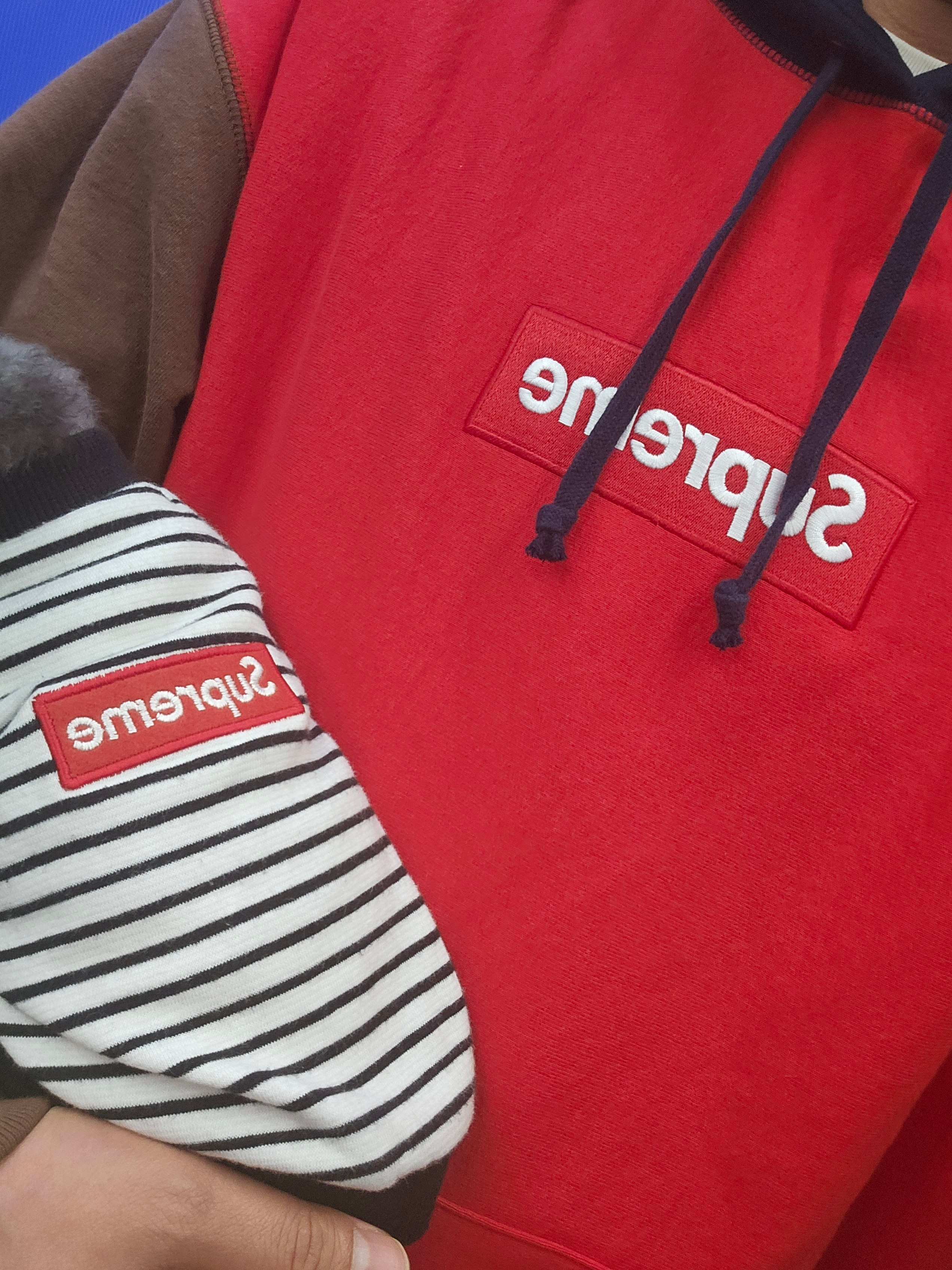 Supreme Box Logo Hooded Sweatshirt Multicolor - 24FW 착용 스타일 - 1