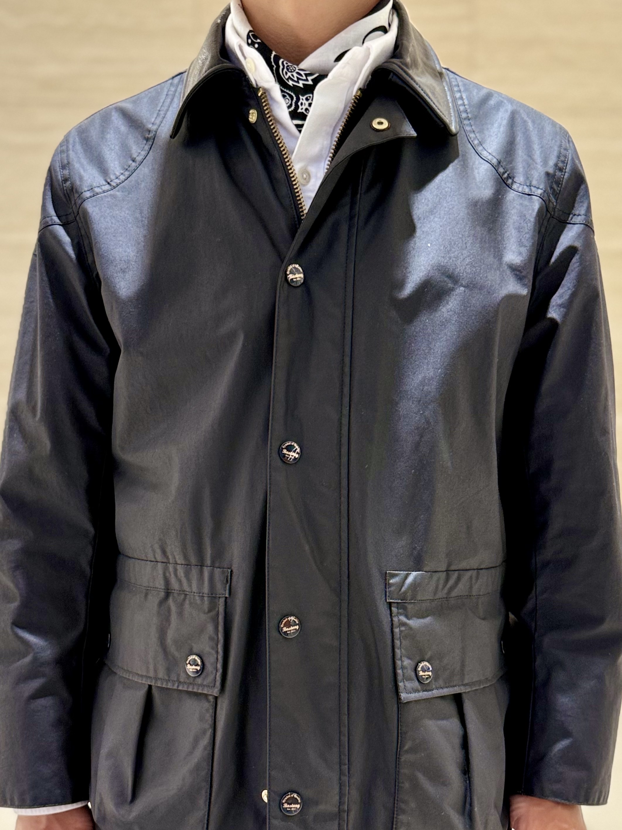 Fullcount 1101BK Straight Denim Black White 착용 스타일 - 6